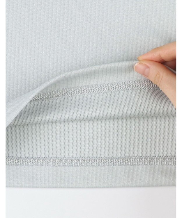 CW-X 【UNISEX】 CW-X トップス Ｔシャツ 半袖 3分袖 Ｕネック メッシュ素材 UVカット率90%以上(本体) ユニセックス DLR195 /ワコール グレー