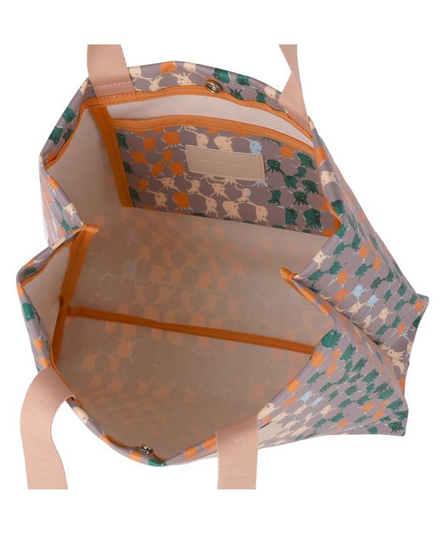 tsumori chisato CARRY タコチェック トートバッグ 【 水や汚れに強いコーティング 】 グレー