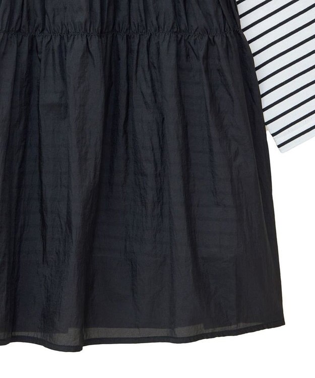 Green Parks シャーリングドッキングプルオーバー Black