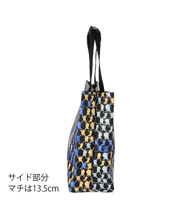 tsumori chisato CARRY タコチェック トートバッグ 【 水や汚れに強いコーティング 】 ブラック