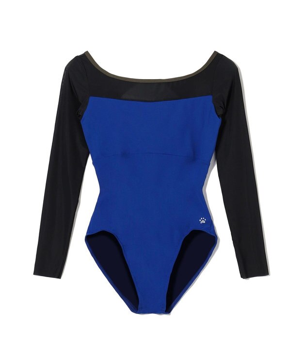 Chacott 【MADOKA SUGAI】ロングスリーブレオタード ブルー