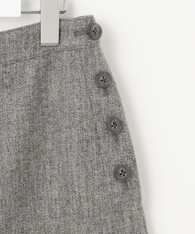 J.PRESS LADIES シャンブレーツイル キュロット パンツ ライトグレー系