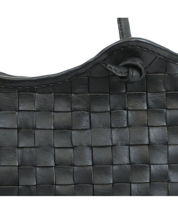 UNBILLION 【訳あり商品】 牛革レザーメッシュトートL ブラック