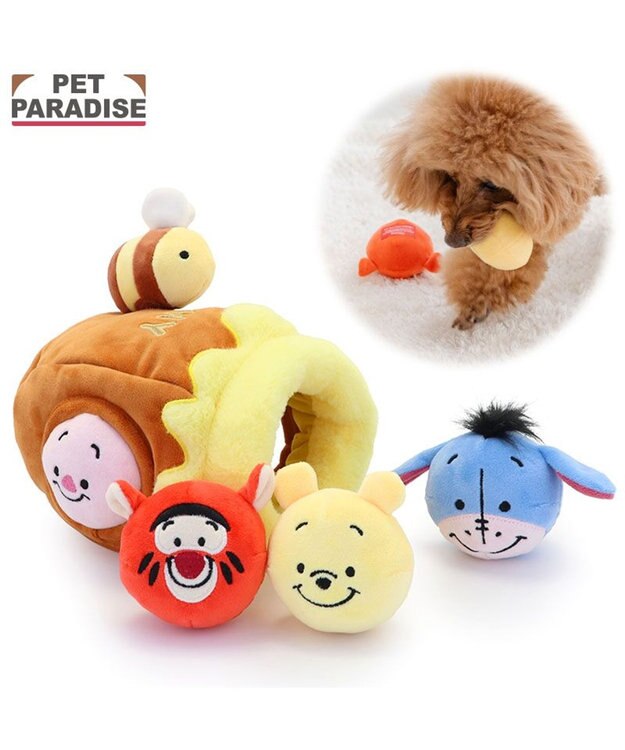 PET PARADISE ディズニー くまのプーさん ハニーポット トイ イエロー