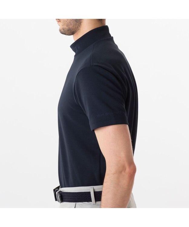 ZERO HALLIBURTON ゼロハリバートン ZERO HALLIBURTON ヒートエナジー×カラット　モックネック半袖 82241 ネイビー