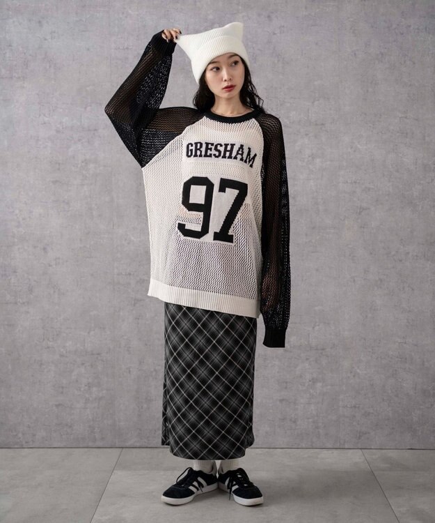 WEGO ネコミミニットキャップ オフホワイト