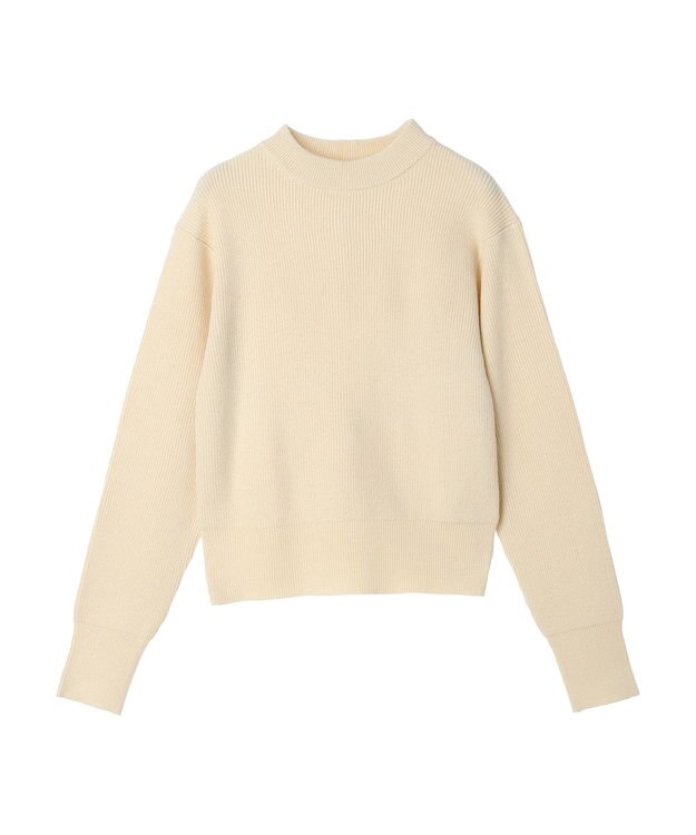 earth music&ecology アンチピリングハイネックプルオーバー Ivory
