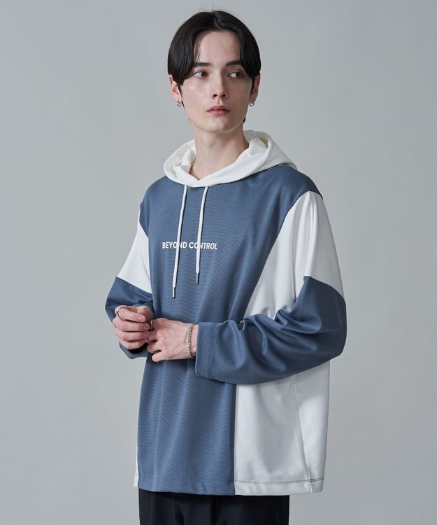 WEGO ドルマンポンチフードT（LS） ブルー