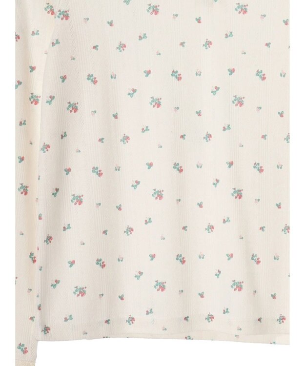 earth music&ecology アイレットジャガードタイトプルオーバー Red