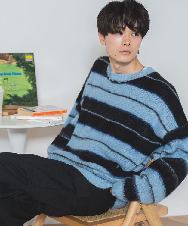 WEGO モヘアライク総柄BIGプルオーバー 柄3