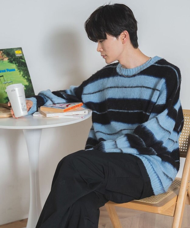 WEGO モヘアライク総柄BIGプルオーバー 柄3