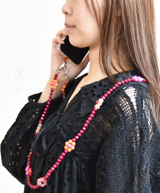 ANNA SUI ASスリング スマホストラップ アカ