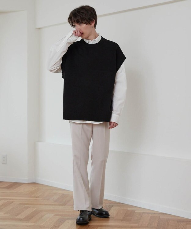 WEGO イージーケア　フレアスラックス ホワイトアイボリー