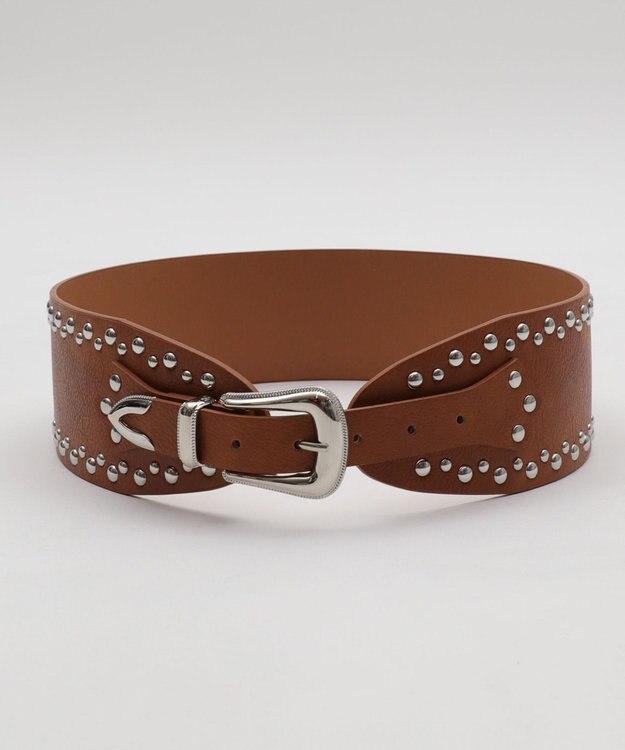 WEGO Lスタッズサッシュベルト ブラウン