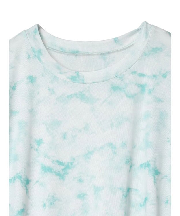 Green Parks クルーネックアソート柄シアープルオーバー Green