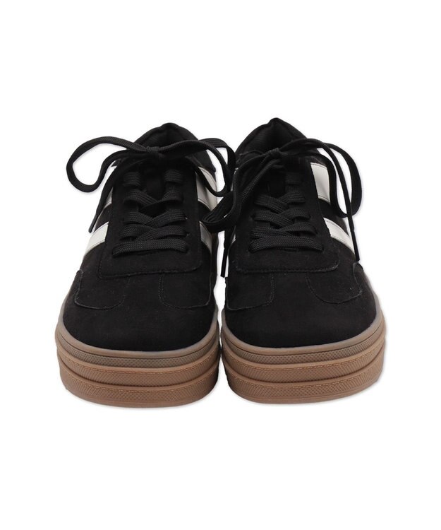 WEGO ローテクダブルラインスニーカー ブラック