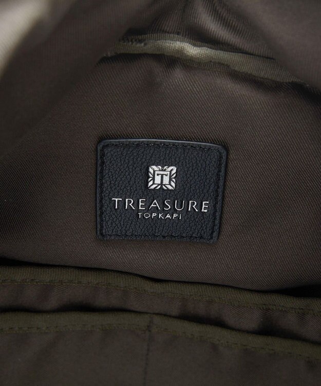 TOPKAPI 【TREASURE TOPKAPI】ナイロン キルティング アシンメトリー リュック グレー