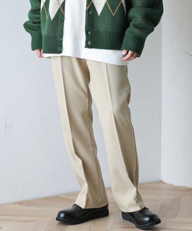 WEGO イージーケア　フレアスラックス ホワイトアイボリー