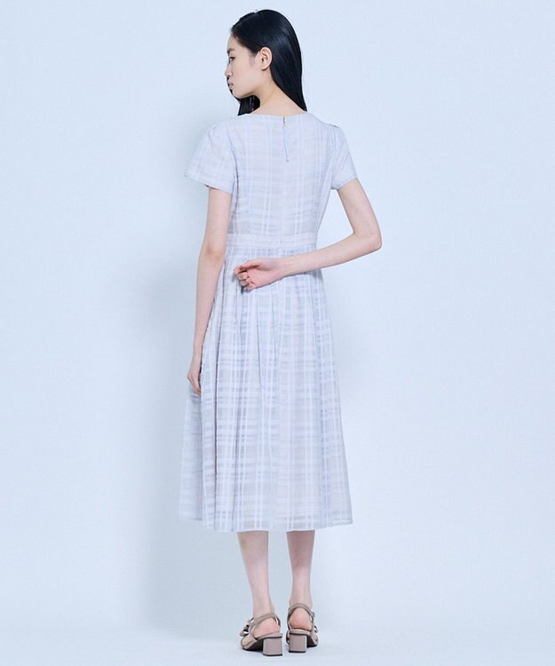 TOCCA 【星風まどかさん着用】FLOATING CHECK ドレス グレー系5