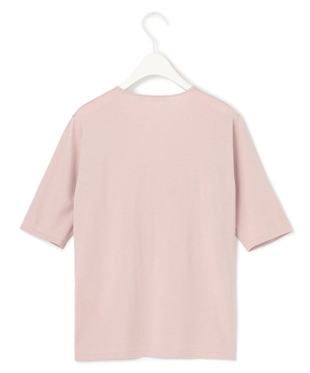 ICB 【WEB限定カラーあり・接触冷感・UVケア・洗える】 シンセティックハイゲージ 半袖ニット ピンク系［WEB限定］