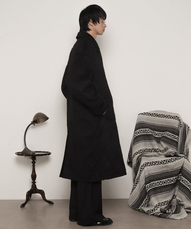 WEGO シャギーオーバーコート ブラック