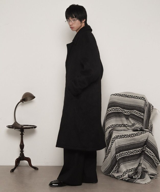 WEGO シャギーオーバーコート ブラック