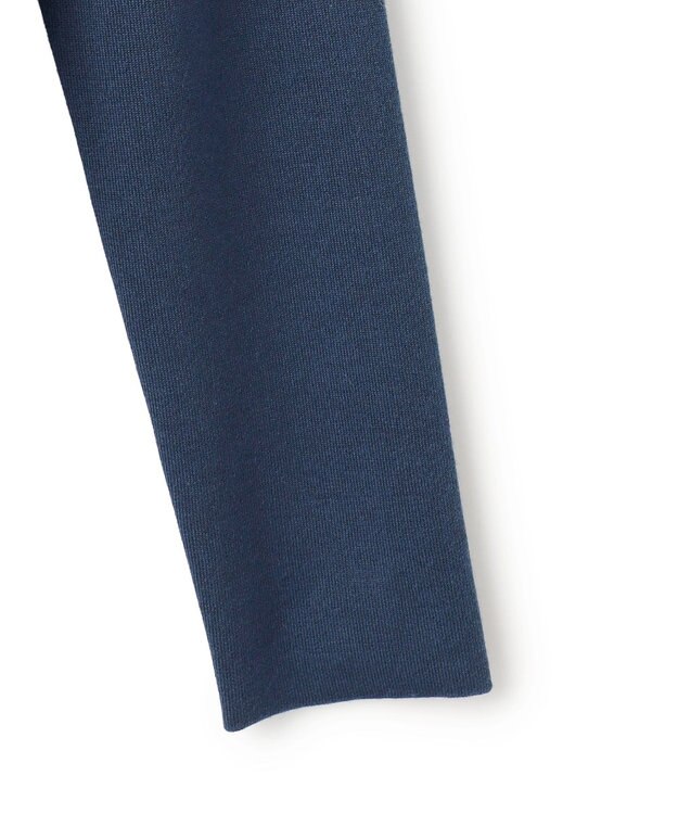 ICB 【洗える】 シルキーウールダブルフェイス ハイネックニットワンピース ブルーグレー