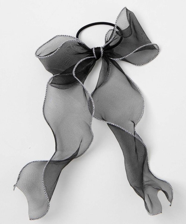 WEGO Lパイピングスケリボンゴム ブラック