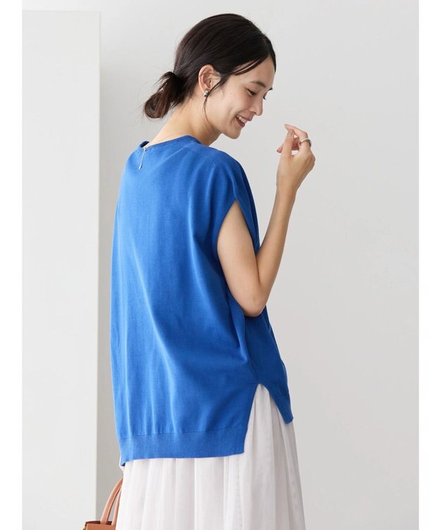 AMERICAN HOLIC ノースリーブニットプルオーバー Blue