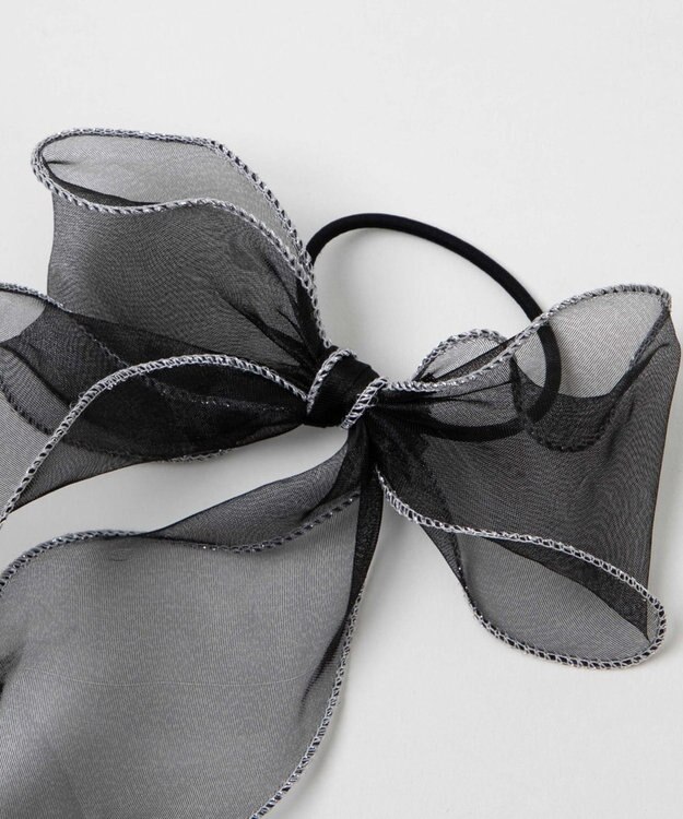 WEGO Lパイピングスケリボンゴム ブラック