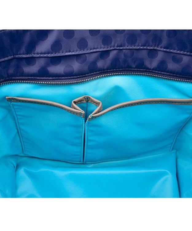 Y'SACCS 木村多江×Y'SACCS PolkaDots 2way トートバッグ ネイビー