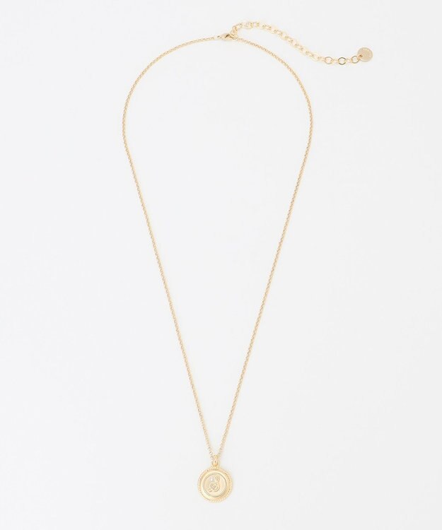 J.PRESS LADIES 【リバーシブル】イニシャルコイン ネックレス S