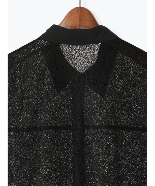 Te chichi クレープメッシュノースリーブシャツ（セットアップ可） ブラック