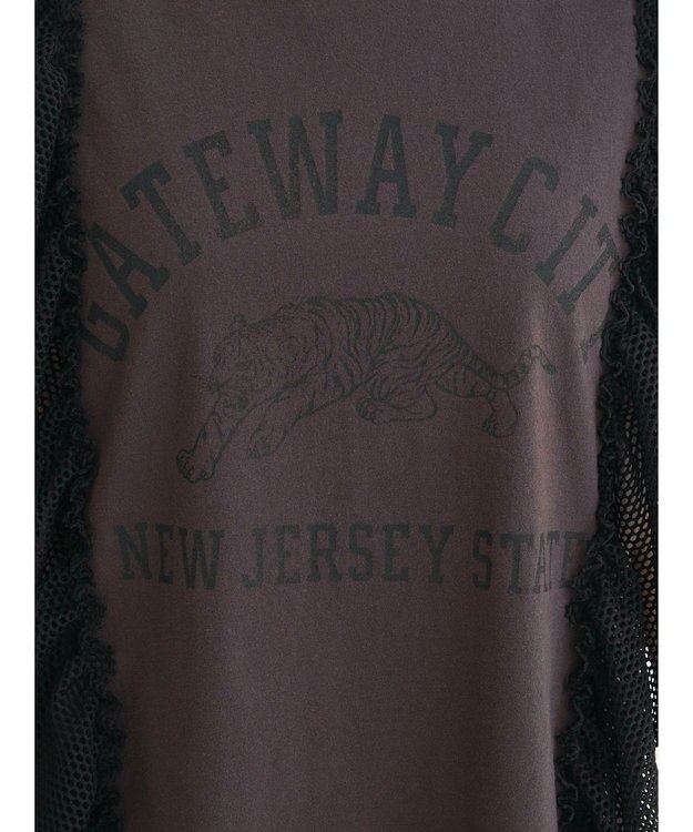 Green Parks ・ＳＵＧＡＲ　ＳＰＯＯＮ　ＴＩＧＥＲｐｔラッフルフレンチＴ Charcoal Gray