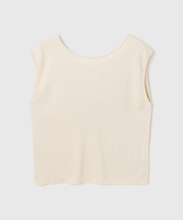 GRACE CONTINENTAL スパンコールリブトップ キナリ