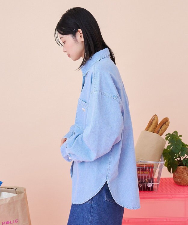 AMERICAN HOLIC 【PENNEY'S】ワークシャツ Light Indigo