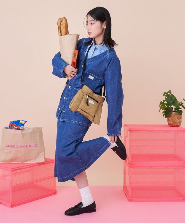 AMERICAN HOLIC 【PENNEY'S】ワークシャツ Light Indigo