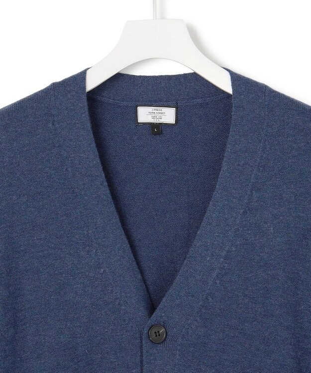 J.PRESS YORK STREET 【UNISEX】ANTI PILLING WOOL ニットカーディガン ダルブルー系