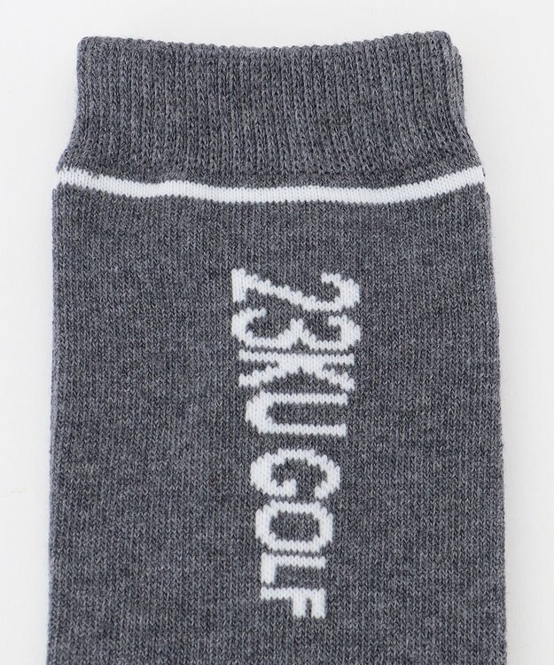 23区GOLF 【WOMEN】ロゴ ハイソックス グレー系