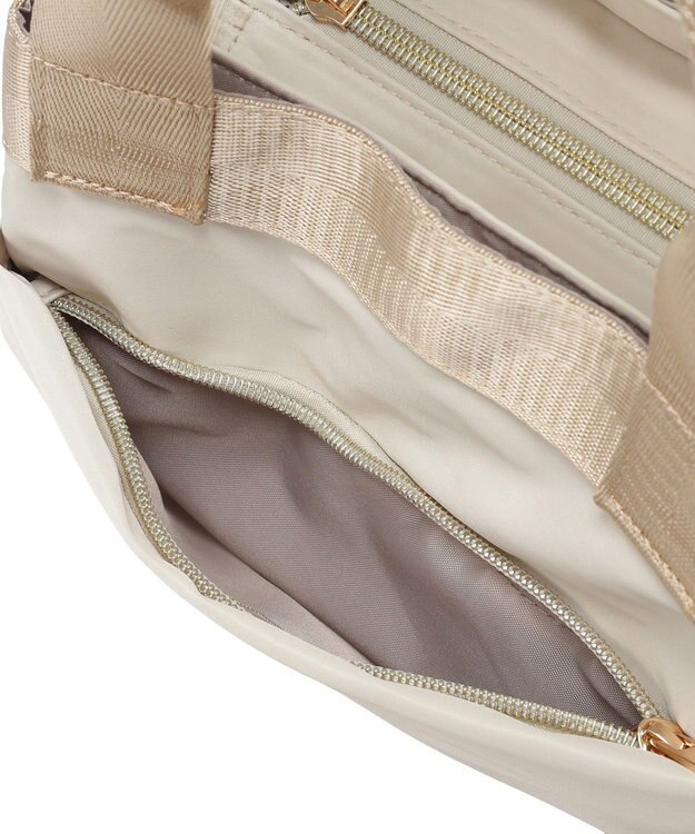 Green Parks ａｎｄｍｉｋｋａ．２ＷＡＹベルトトートバッグ Light Beige