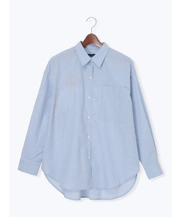 Te chichi ポイント刺繍シャツ チェック