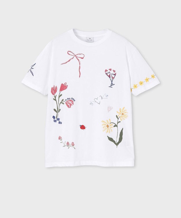 Paul Smith Daisy Chain Doodle 半袖Tシャツ ホワイト