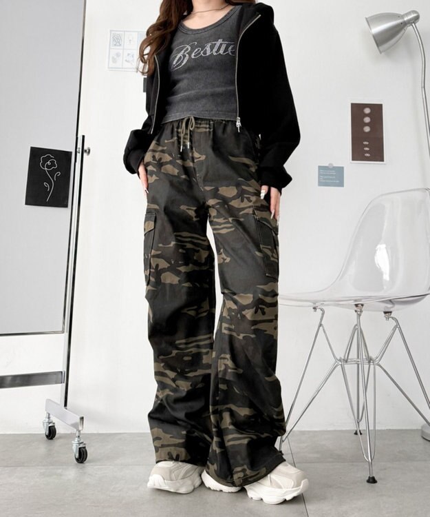 WEGO メッシュコンビ厚底スニーカー オフホワイト