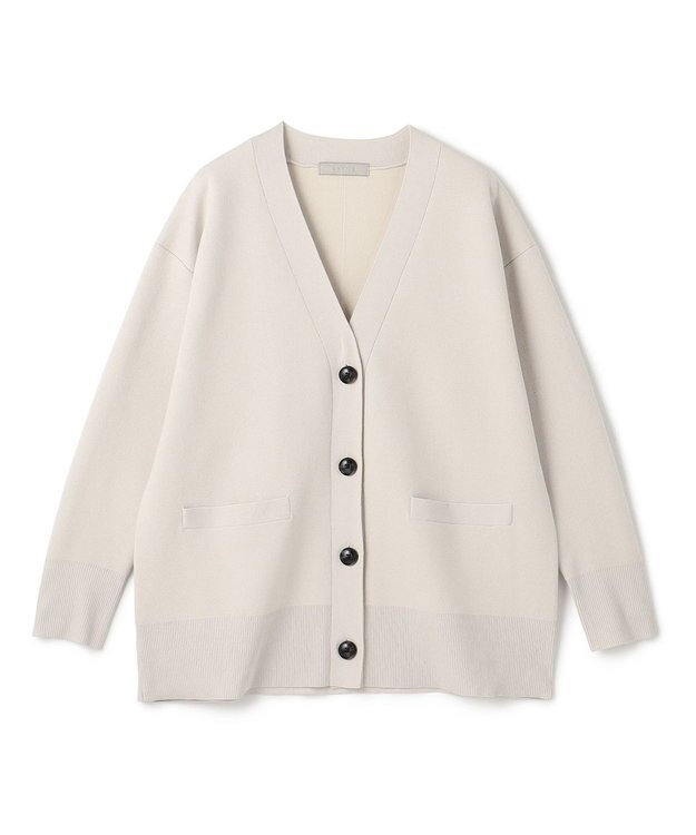 UNFILO スポンジニット カーディガン グレージュ