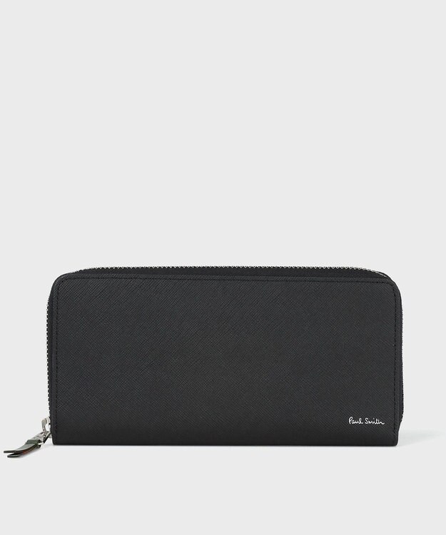 Paul Smith ブライトストライププラー 長財布 ブラック