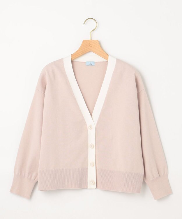 組曲 S 【アンサンブル対応可】CHAIニット バイカラーカーディガン ローズ系