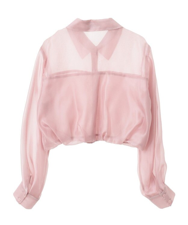 earth music&ecology バルーンシアーショートシャツ Pink