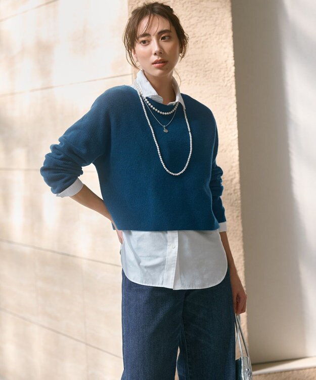 23区 【CLASSY.2月号掲載/洗える】CANCLINI ベーシック シャツ ホワイト系