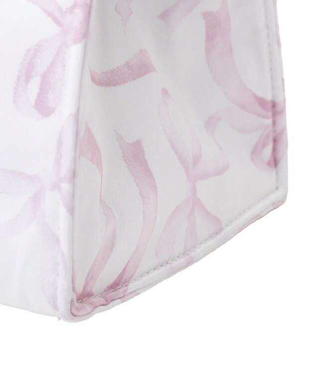 Maison de FLEUR 【保冷機能付き】リボン柄保冷バッグ Pink
