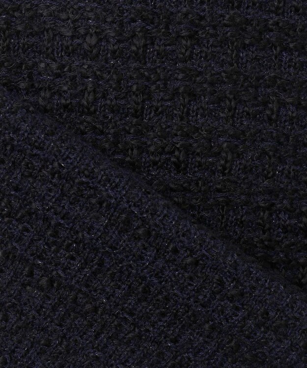 J.PRESS LADIES L 【洗える】TWEEDY ニット ジャケット ブラック系5